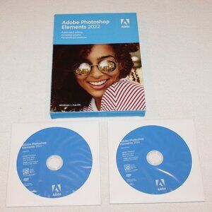 Adobe Photoshop Elements 2022 for Windows & macOS DVD Open Box
